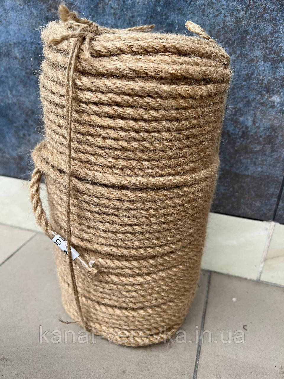 Джутовий канат 8 мм 100 метрів, фото 1