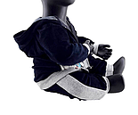 Спортивний костюм 9, 18 місяців трикотажний для новонародженого хлопчика синій (КДНМ11), фото 4