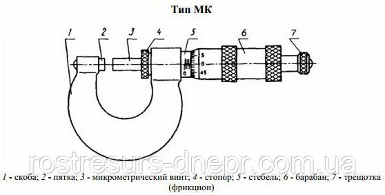 Микрометр МК  0-25 0.01 кл.1, фото 1
