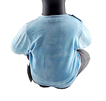 Спортивний костюм 9 місяців Туреччина трикотажний для новонародженого хлопчика блакитний (КДНМ39), фото 5