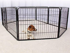 Оберігач для собак металева модульована 8 панелей 60 х 80 см vidaXL