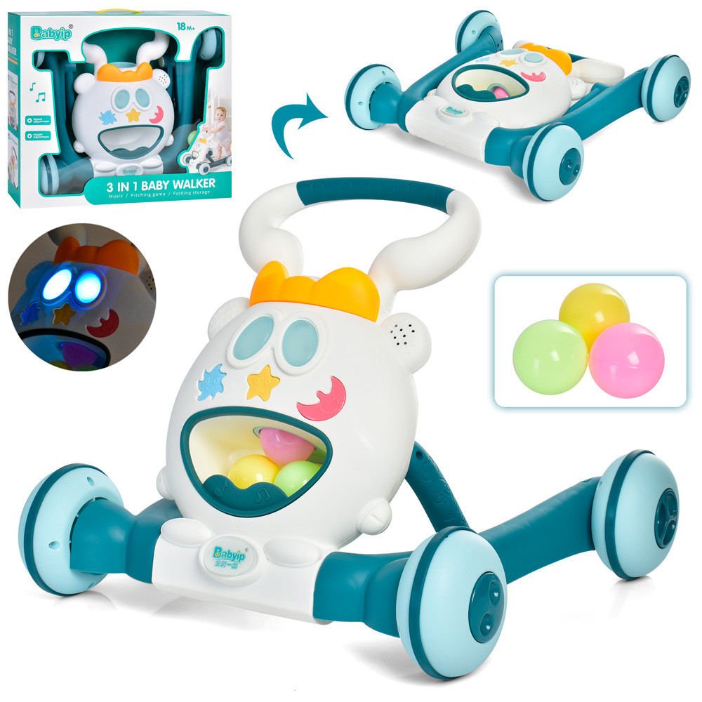 Каталка-ходунки 6201B музична з сортером, фото 1