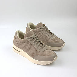 Літні замшеві кросівки з перфорацією легке повсякденне жіноче взуття Cosmo Shoes Ada Late Vel Perf