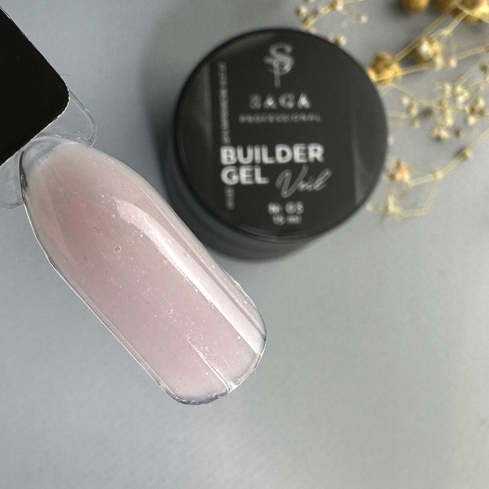 Гель для нарощування SAGA professional Builder Gel Veil №03 15 мл