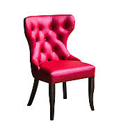 Стілець для кафе обідній Maruf на дерев'яних ніжках з каретною стяжкою на спинці (Megastyle ТМ)