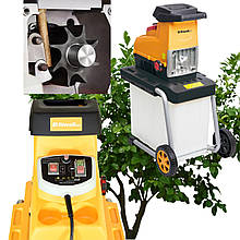 Подрібнювач гілок фрезерний Riwall RES 3044 B (до 44 мм, 3 Квт, Чехія)