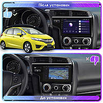 Штатна магнітола 9" Lesko для Honda Fit III 2013-2017 1/16Gb/Wi-Fi Optima Хонда 5 шт., фото 3