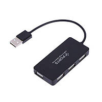 Розгалужувач хаб концентратор UKC 4 Ports USB hub 2.0 Black