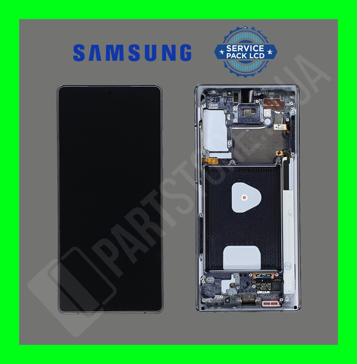 Дисплей Samsung N980 Grey Note 20 (GH82-23622A) сервісний оригінал у зборі з рамкою (знятий із телефона)