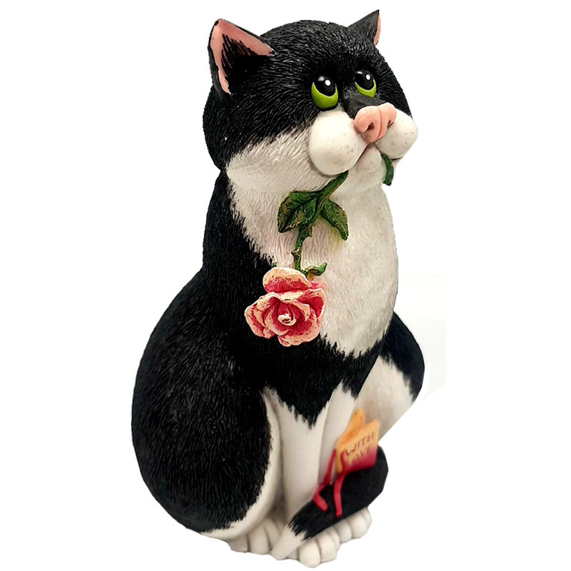Фігура Linda Jane Smith «Кіт з трояндою», 15,5 см (6041ACC)