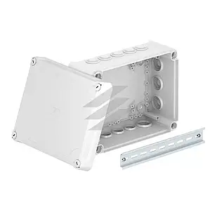 Коробка розподільча Т-серії з кабельними вводами з високою кришкою, 240х190х95, ІР66, ультрафіолетостійкий, ударостійкий поліпроп