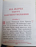 Книга Святе Єванглія требне ураїнська мова /шкіра, розмір 11×15, крупний шрифт, декоративне тиснення, фото 2