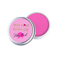 Паста для моделювання форми брів Neon Pink brow paste Nikk Mole, 15 г