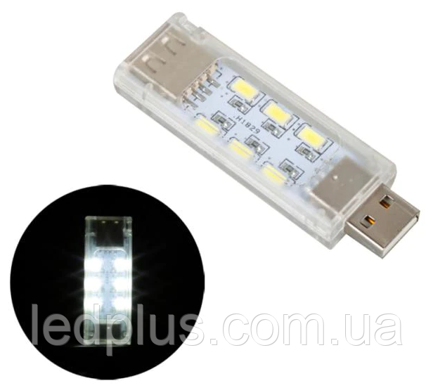 USB світильник 12 світлодіодів 5В