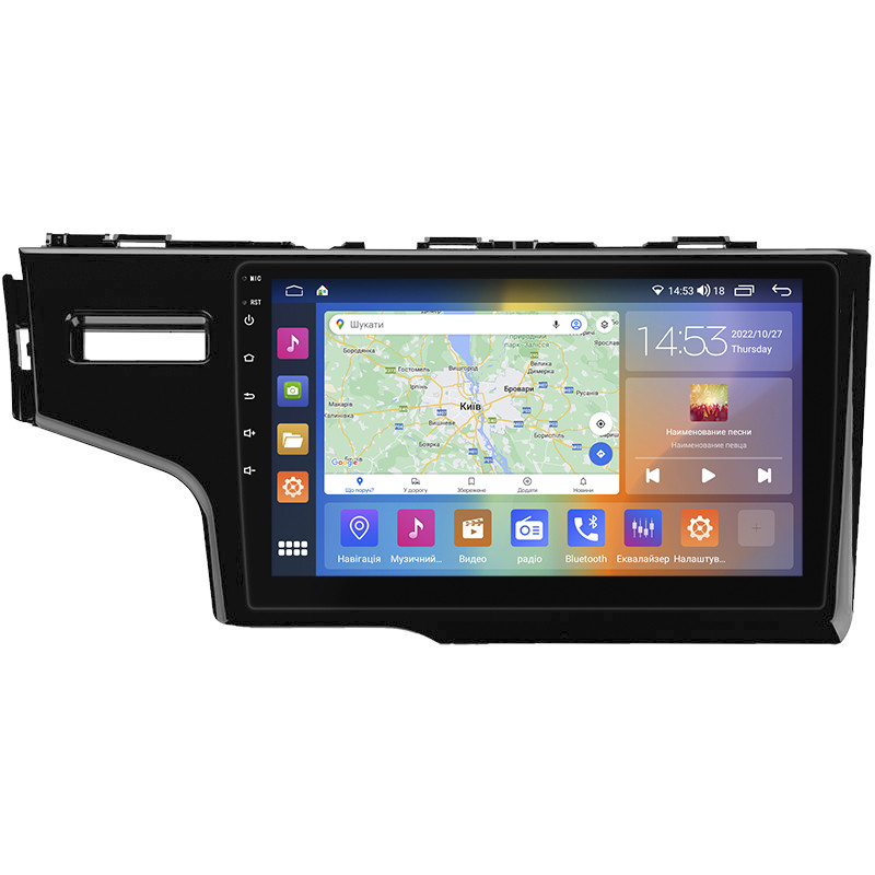 Al Штатна магнітола для Honda Jazz 3 Рестайлінг 2017-2020 екран 9" 4/64 Gb CarPlay 4G Wi-Fi GPS Prime Android, фото 1