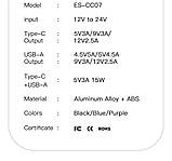 Автомобільний зарядний пристрій адаптер Essager USB TYPE-C 12V QC4.0 + PD3.0  30W 5A модель ES-CC07, фото 9