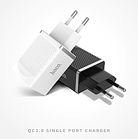 Быстрая зарядка USB Hoco 18W CQ 3.0 | Зарядное устройство 18 Вт | Юсб адаптер Power Quick Charge 3.0 Fast v2.0