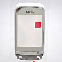 Тачскрин (Сенсор) Nokia C2-03/C2-02/C2-06 White with frame and speaker Original 100% (p.n.0258191)