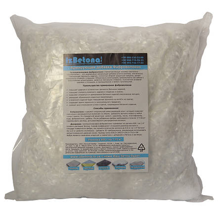 Фіброволокно поліпропіленове 3 мм 600 грам (NFV3), фото 1