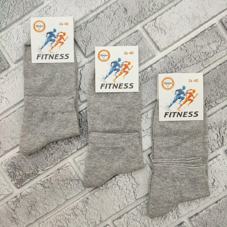 Шкарпетки жіночі середні весна/осінь р.36-40 сірі FITNESS ДУКАТ 30037558, фото 1