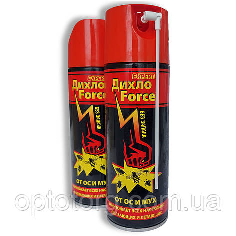 Дихлофос Force від мух, ос та інших літаючих і повзаючих комах, без запаху Туреччина 400мл, фото 1