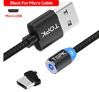 Магнитный кабель для зарядки micro USB \ шнур магнитный micro USB