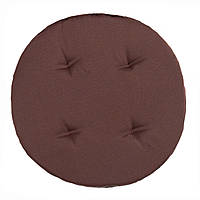 Подушка для стула, кресла, табуретки Ø 40х2 коричневая
