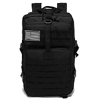 Тактический армейский рюкзак 45л с системой Молли Черный
