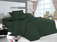 Семейное постельное белье с двумя пододеяльниками (20581) Ранфорс Однотонные хлопковые комплекты постельного