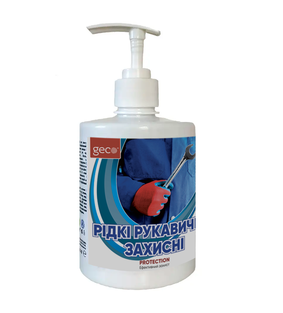 Рідкі рукавички PROTECTION GECO, крем-гель гідрофільний, 0.5 кг(Д)