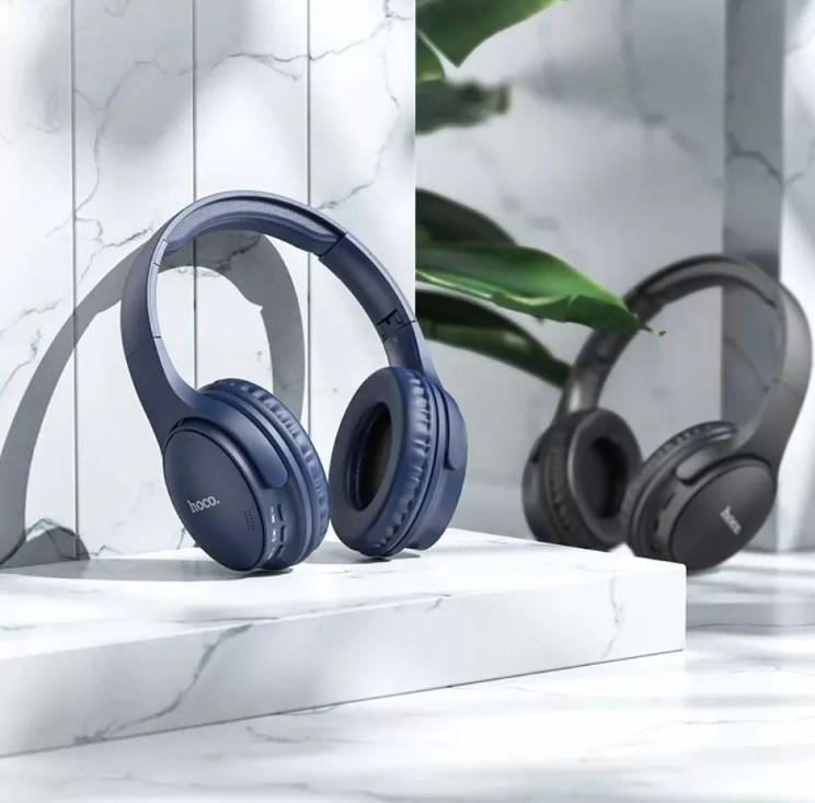 Навушники великі бездротові (Bluetooth) Hoco Mighty W40 Gray, фото 5