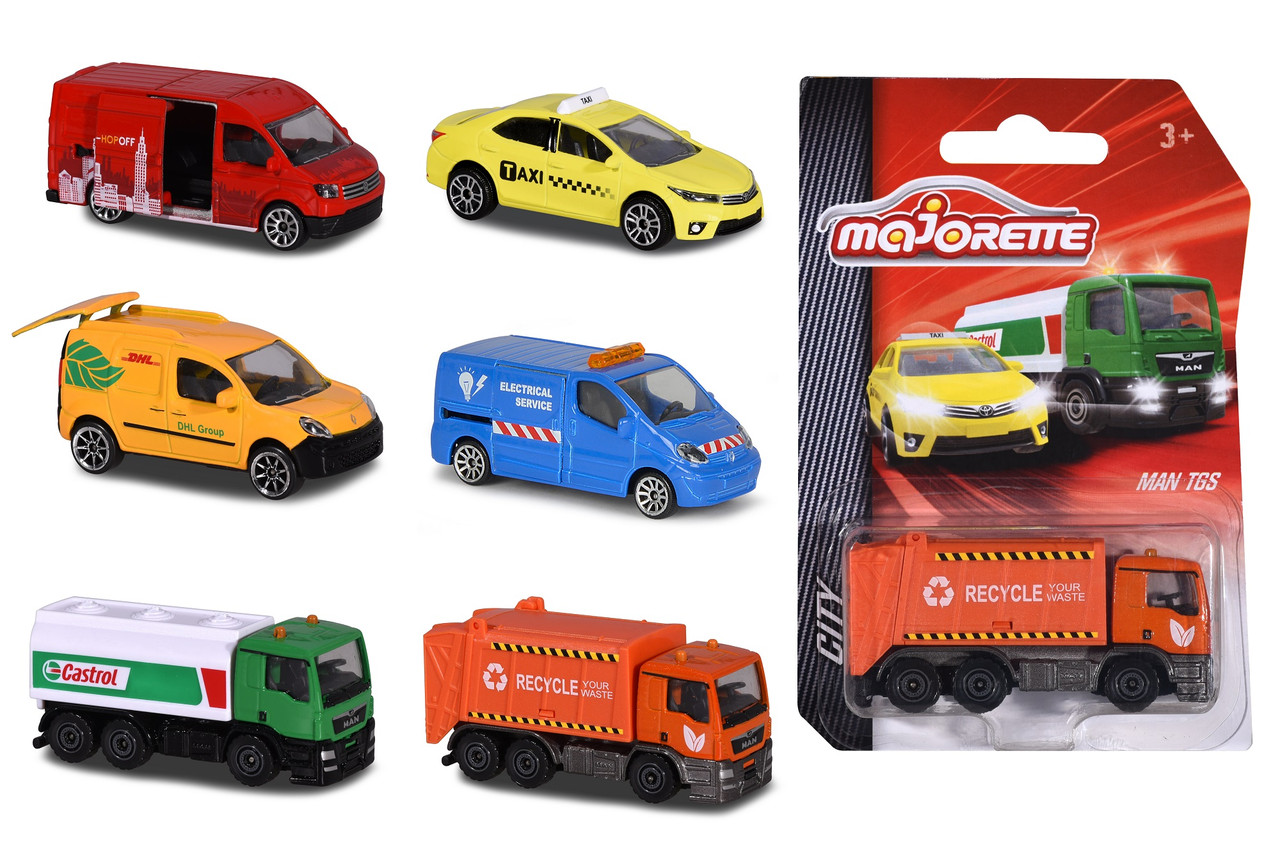 Машинка металева Majorette Міська сервісна техніка 7,5см 6 видів (2057500)