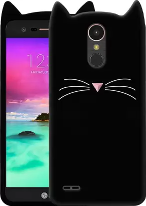 3D Чохол для LG K4 2017 Котик з вушками і вусиками