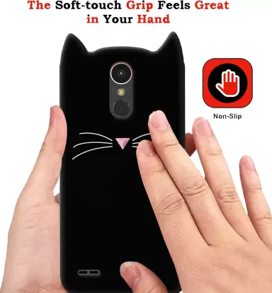 3D Чохол для LG K4 2017 Котик з вушками і вусиками