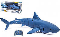 Акула на радіокеруванні — дитяча іграшка інтерактивна розумна плавальна рибка на акумуляторі з пультом