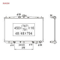 Радиатор охлаждения двигателя KOYORAD LEXUS RX350 09-