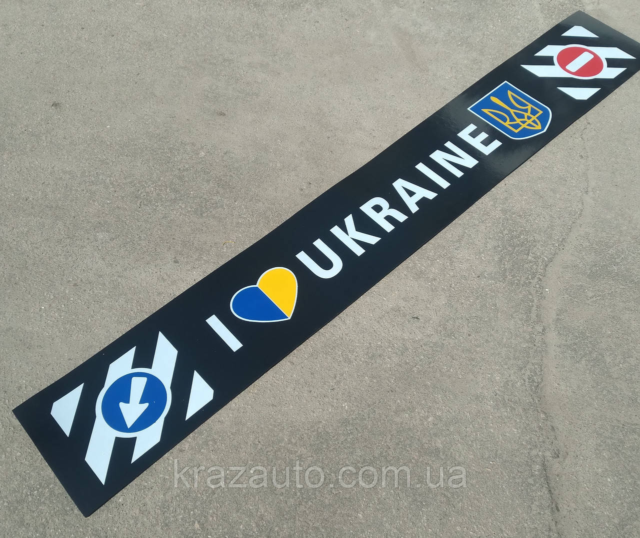 Бризговик гумовий універсальний причепа (метла) (350Х2500) з написом "Україна" Ukraine TP 95.47.59-01
