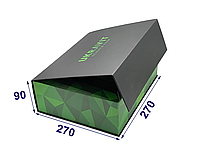 Премиальная коробка для упаковки сувениров и подарков, квадратная, 270х270х90 мм