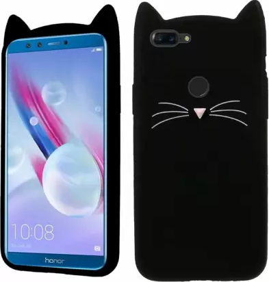 3D Чохол для Huawei Honor 9 Lite Котик з вушками і вусиками
