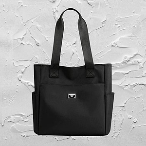 Жіноча сумка Vento Marea, нейлонова міська сумка на плече, стильний шоппер, чорна Код 69-0007