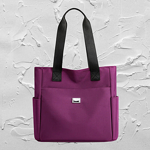 Жіноча сумка Vento Marea, нейлонова міська сумка на плече, стильний шоппер, фіолетова Код 69-0010