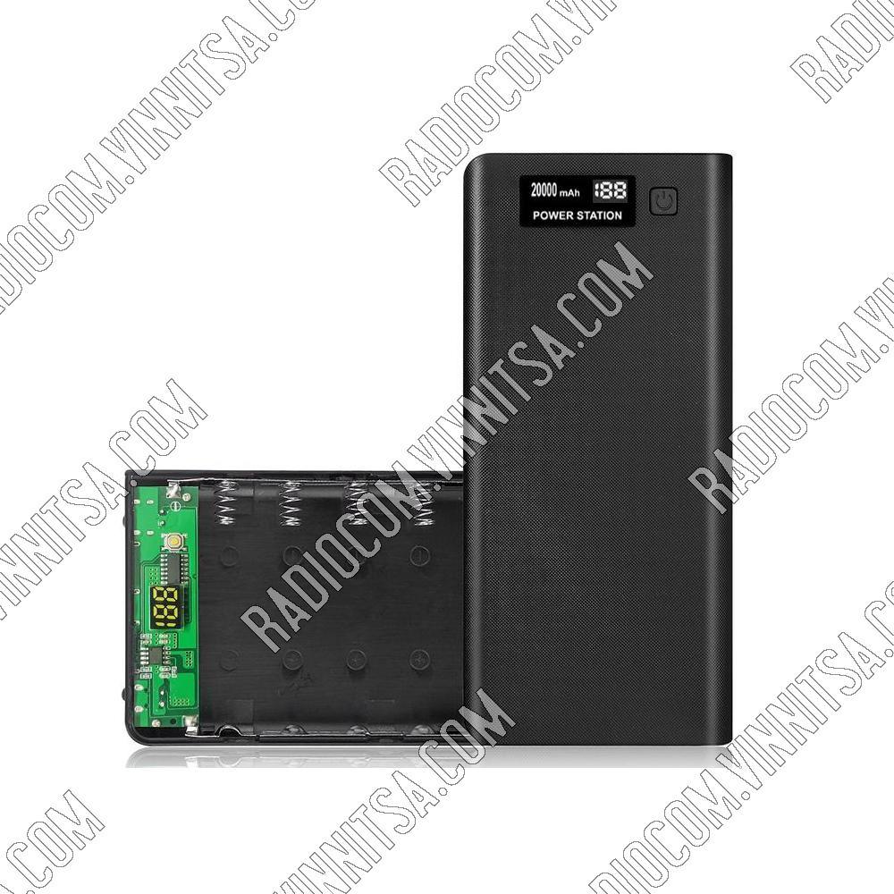 Корпус з контролером Power Bank (8х18650 Li-ion акумуляторів), 2хUSB 5V/2A (1A), LED дисплей НАБОРИ ЕЛЕКТРОННІ