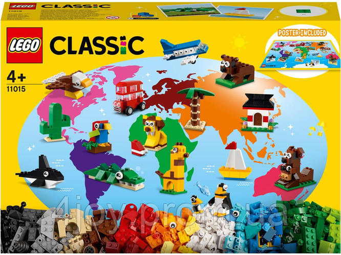 Конструктор LEGO Classic 11015 Вокруг света на 950 деталей | набор Лего ...