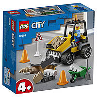 Конструктор LEGO 60284 City Great Vehicles Пикап для дорожных работ на 58 деталей