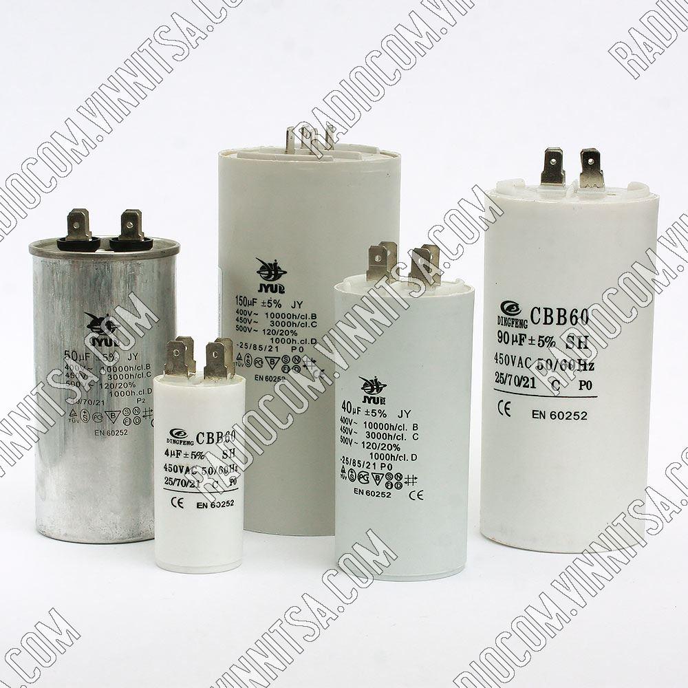 25uF x 450V (±5%) 50Hz (60Hz) клеми КОНДЕНСАТОРИ CBB-65, CBB-60H ПУСКОВІ, РОБОЧІ, (МЕТАЛ, ПЛАСТМ.,