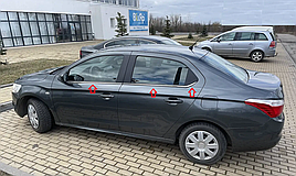 Молдинг скла CITROEN C-ELYSEE 2013 > 6 частин