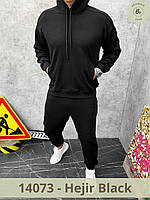 Мужской спортивный костюм Practik серый Hejir черный / Костюм спортивный для мужчин (арт. 14072-3) XL, Hejir Black