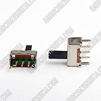 №66 SS12D07VG6 30VDC/0,3A, 1 конт. гр., 2 полож., 3pin, движок 6mm КОМУТАЦІЯ ЗАГАЛЬНОГО ПРИЗНАЧЕННЯ