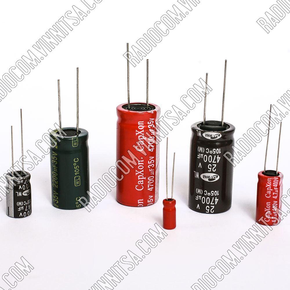 10mkf-25v CapX/Samw/Jam 5*11 КОНДЕНСАТОРИ ЕЛЕКТРОЛІТИЧНІ НИЗЬКОІМПЕДАНСНІ 105°С