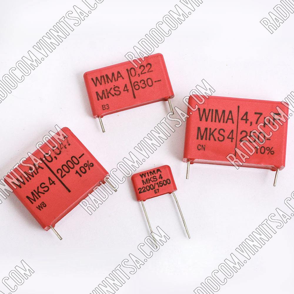 0,022mkf-1000v ±20% R=15mm MKS4   WIMA КОНДЕНСАТОРИ WIMA  MKS4